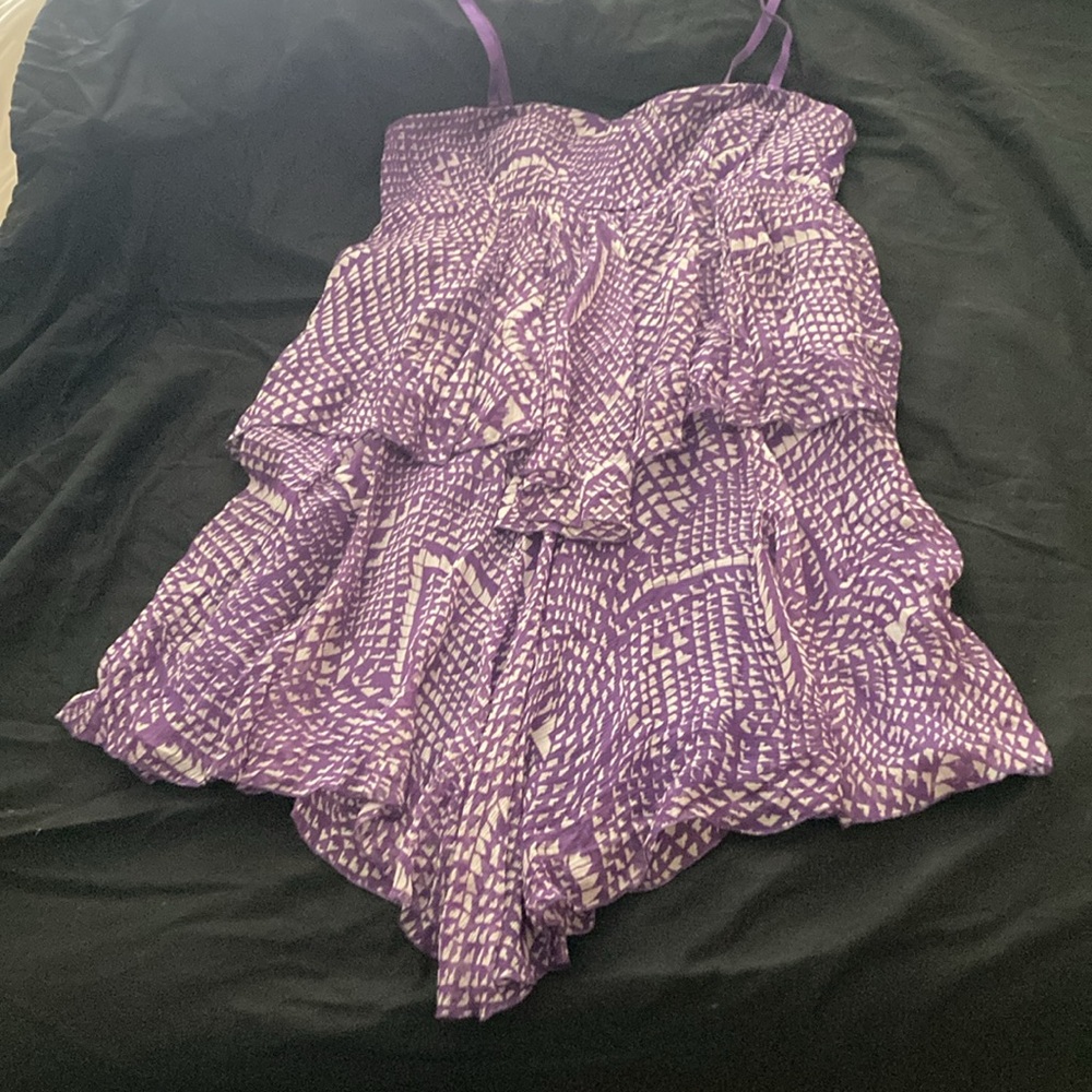 BCBGMaxAzria Silk Tiered dress size M
